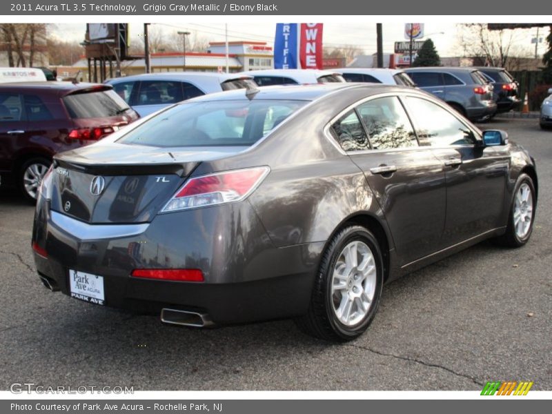 Grigio Gray Metallic / Ebony Black 2011 Acura TL 3.5 Technology