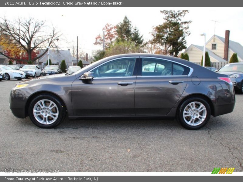 Grigio Gray Metallic / Ebony Black 2011 Acura TL 3.5 Technology