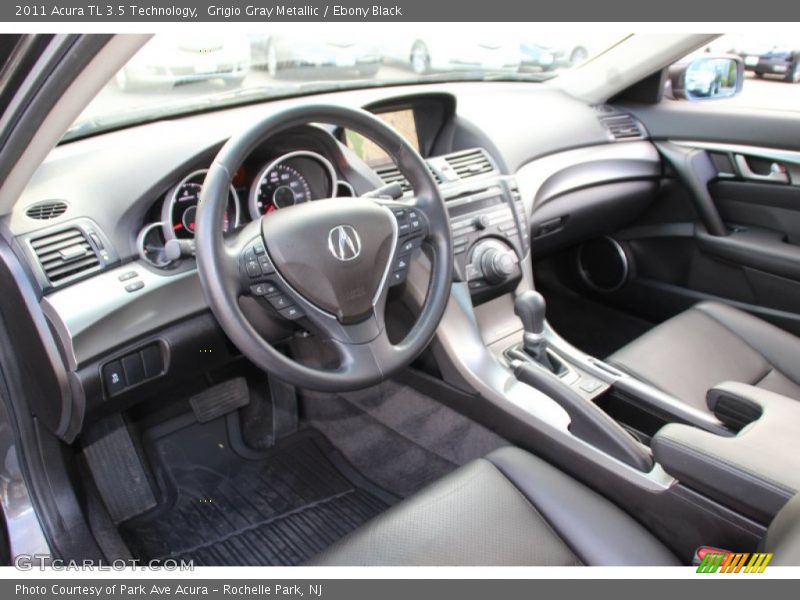 Grigio Gray Metallic / Ebony Black 2011 Acura TL 3.5 Technology