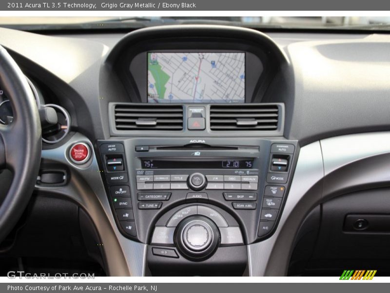 Grigio Gray Metallic / Ebony Black 2011 Acura TL 3.5 Technology