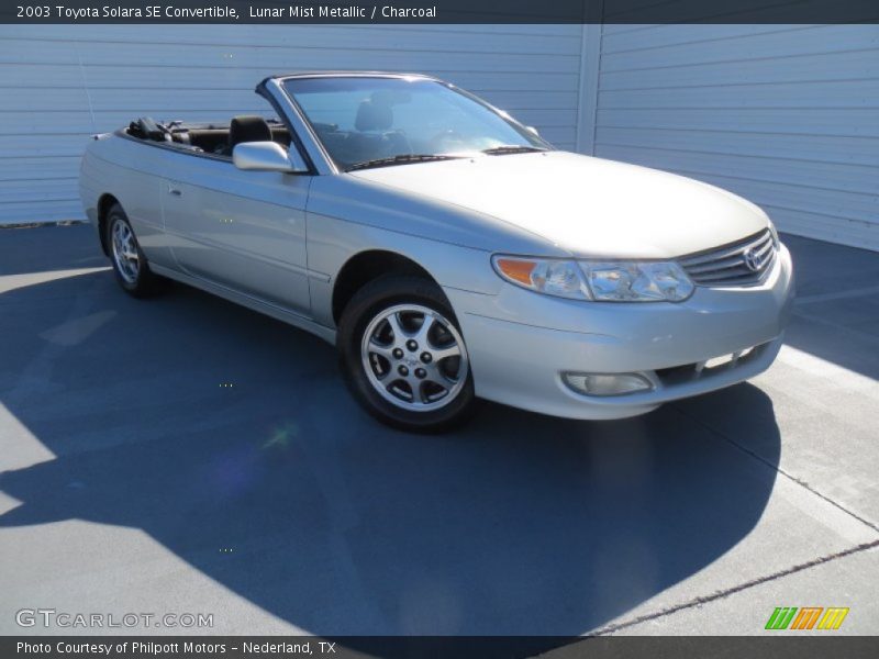 Lunar Mist Metallic / Charcoal 2003 Toyota Solara SE Convertible