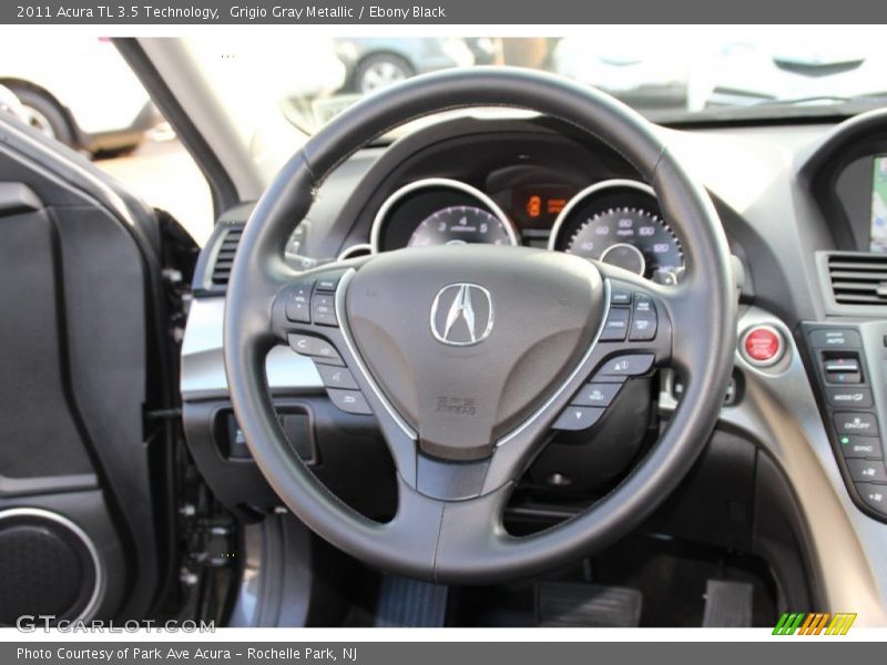 Grigio Gray Metallic / Ebony Black 2011 Acura TL 3.5 Technology