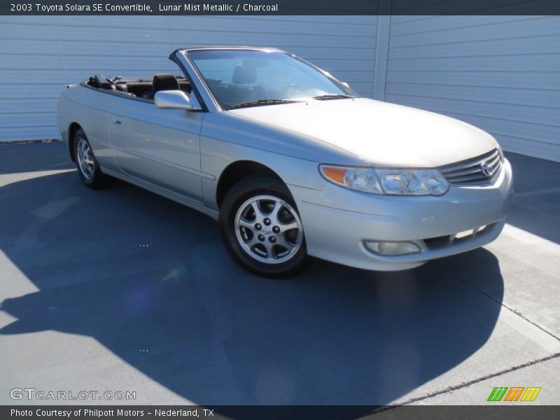 Lunar Mist Metallic / Charcoal 2003 Toyota Solara SE Convertible