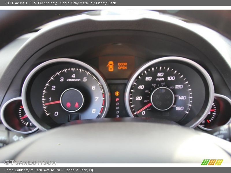 Grigio Gray Metallic / Ebony Black 2011 Acura TL 3.5 Technology