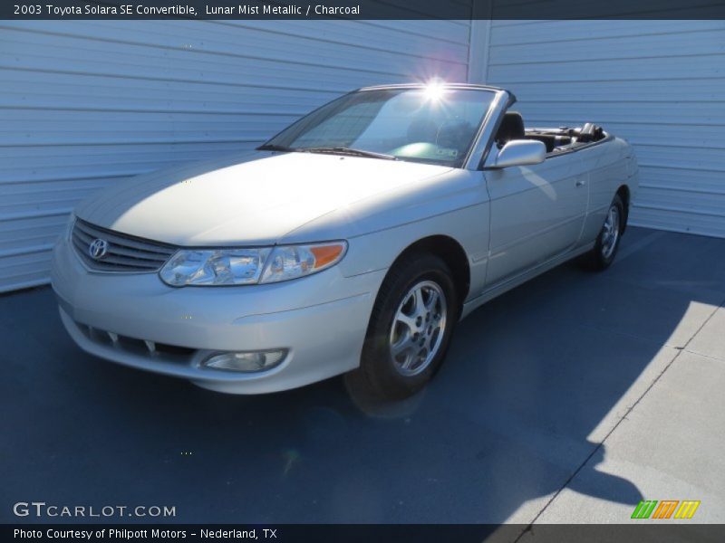 Lunar Mist Metallic / Charcoal 2003 Toyota Solara SE Convertible