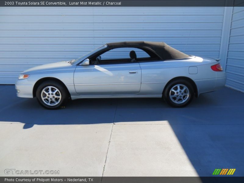 Lunar Mist Metallic / Charcoal 2003 Toyota Solara SE Convertible