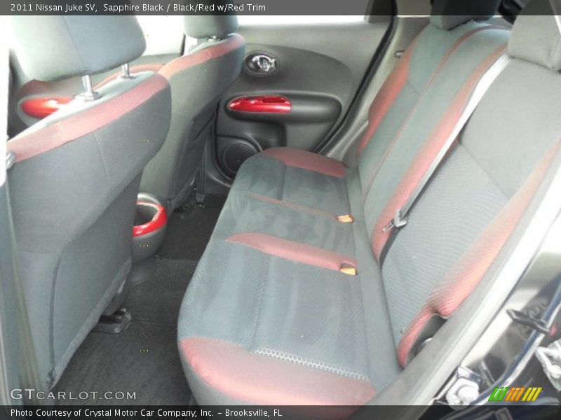 Sapphire Black / Black/Red w/Red Trim 2011 Nissan Juke SV