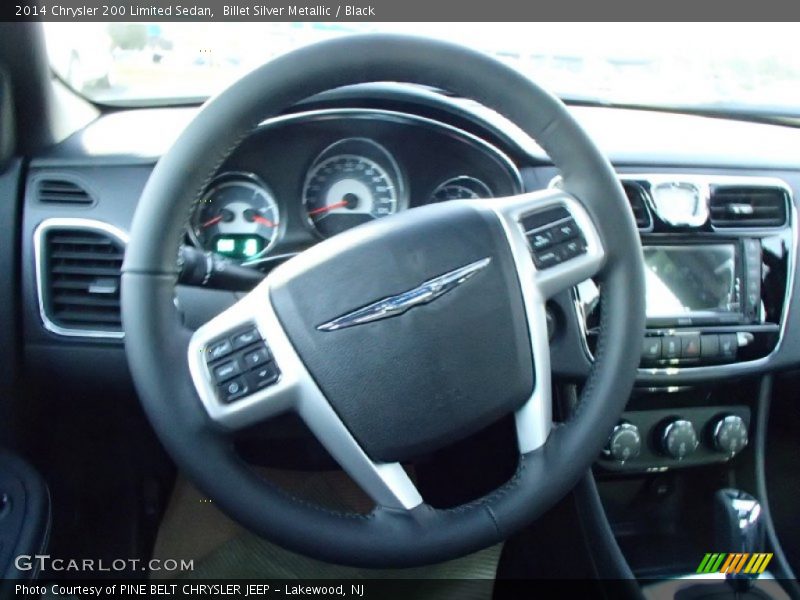 Billet Silver Metallic / Black 2014 Chrysler 200 Limited Sedan