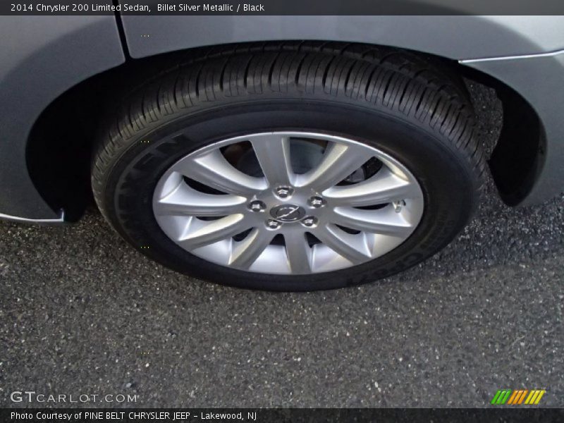 Billet Silver Metallic / Black 2014 Chrysler 200 Limited Sedan