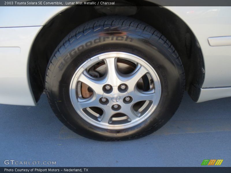 Lunar Mist Metallic / Charcoal 2003 Toyota Solara SE Convertible