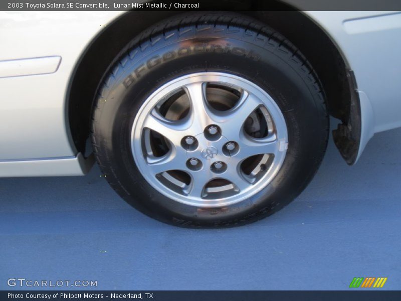 Lunar Mist Metallic / Charcoal 2003 Toyota Solara SE Convertible