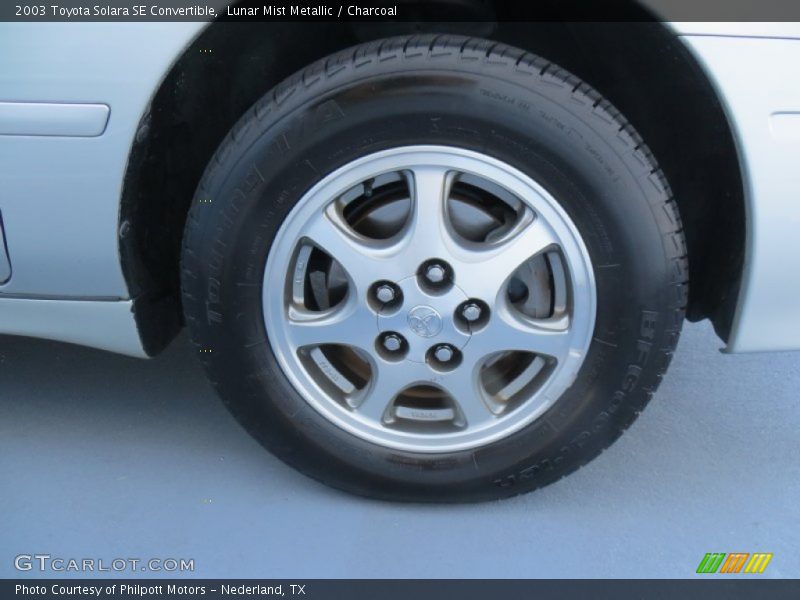 Lunar Mist Metallic / Charcoal 2003 Toyota Solara SE Convertible