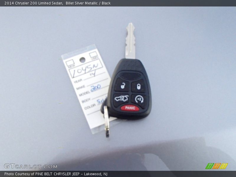 Billet Silver Metallic / Black 2014 Chrysler 200 Limited Sedan