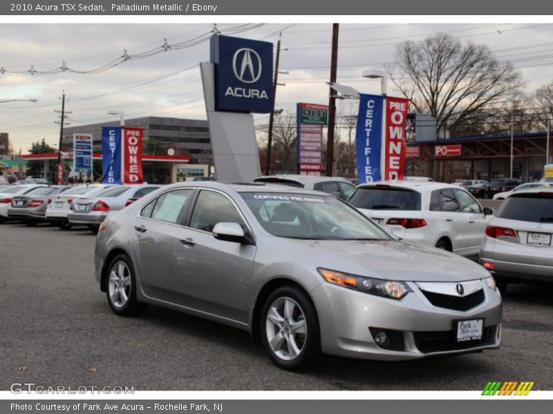 Palladium Metallic / Ebony 2010 Acura TSX Sedan