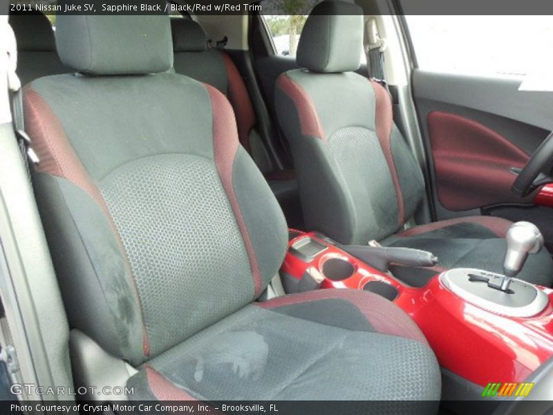 Sapphire Black / Black/Red w/Red Trim 2011 Nissan Juke SV