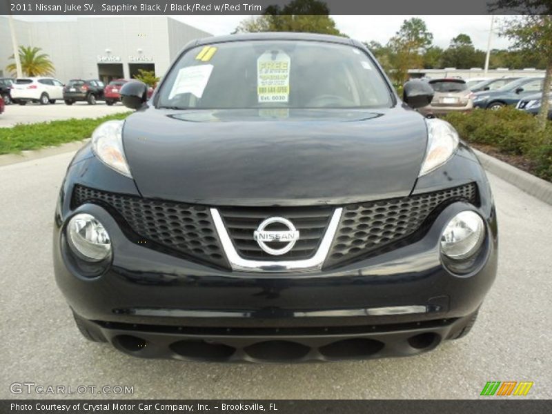 Sapphire Black / Black/Red w/Red Trim 2011 Nissan Juke SV