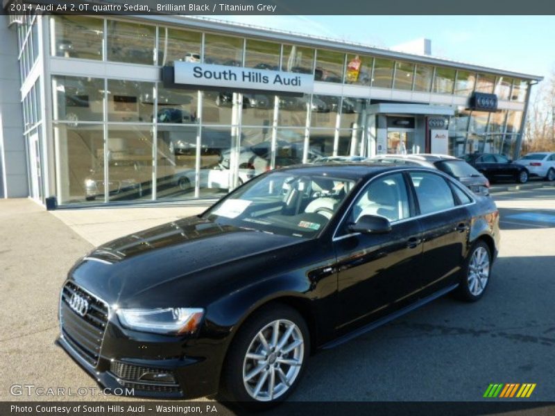 Brilliant Black / Titanium Grey 2014 Audi A4 2.0T quattro Sedan