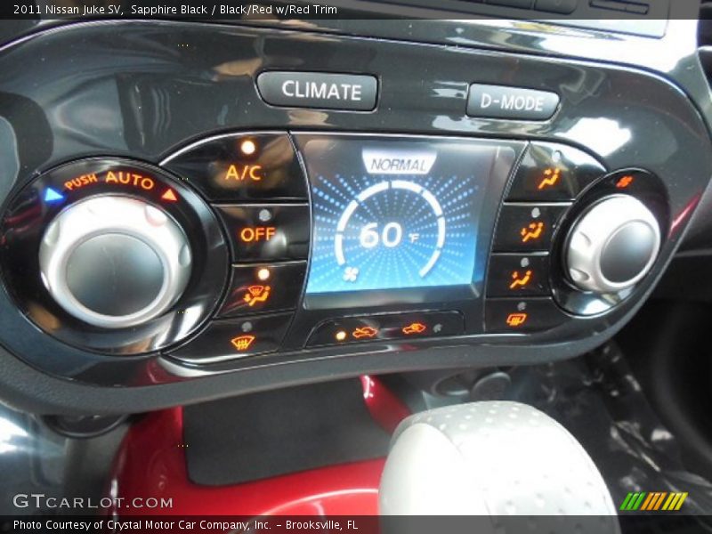 Sapphire Black / Black/Red w/Red Trim 2011 Nissan Juke SV