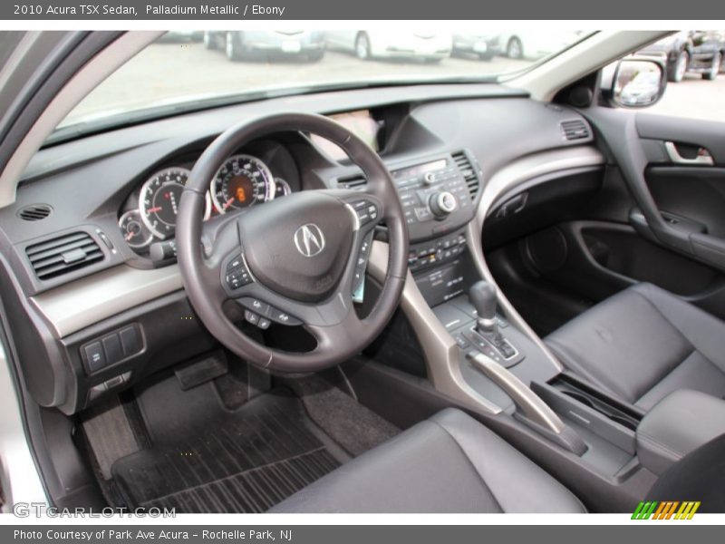 Palladium Metallic / Ebony 2010 Acura TSX Sedan