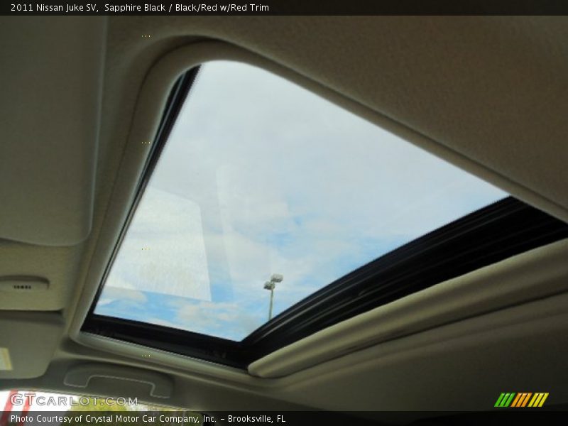 Sapphire Black / Black/Red w/Red Trim 2011 Nissan Juke SV