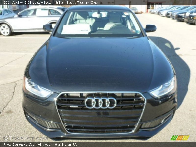 Brilliant Black / Titanium Grey 2014 Audi A4 2.0T quattro Sedan