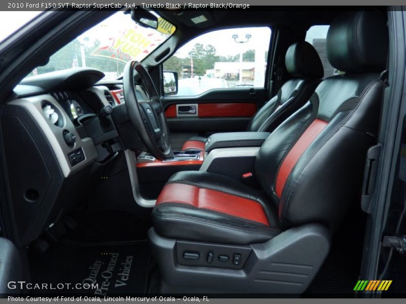 Tuxedo Black / Raptor Black/Orange 2010 Ford F150 SVT Raptor SuperCab 4x4