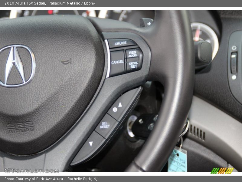 Palladium Metallic / Ebony 2010 Acura TSX Sedan