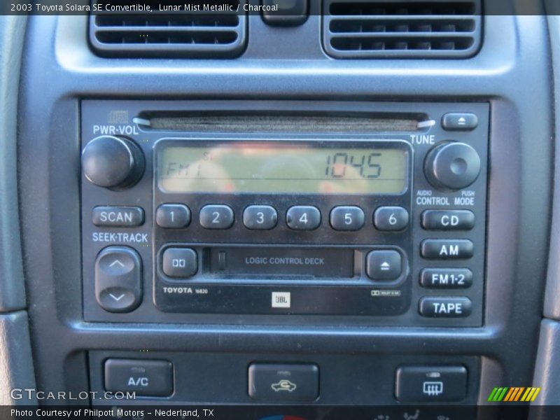 Lunar Mist Metallic / Charcoal 2003 Toyota Solara SE Convertible