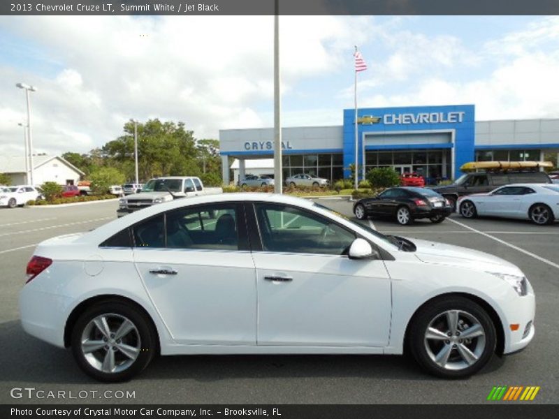 Summit White / Jet Black 2013 Chevrolet Cruze LT
