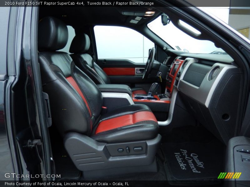 Tuxedo Black / Raptor Black/Orange 2010 Ford F150 SVT Raptor SuperCab 4x4