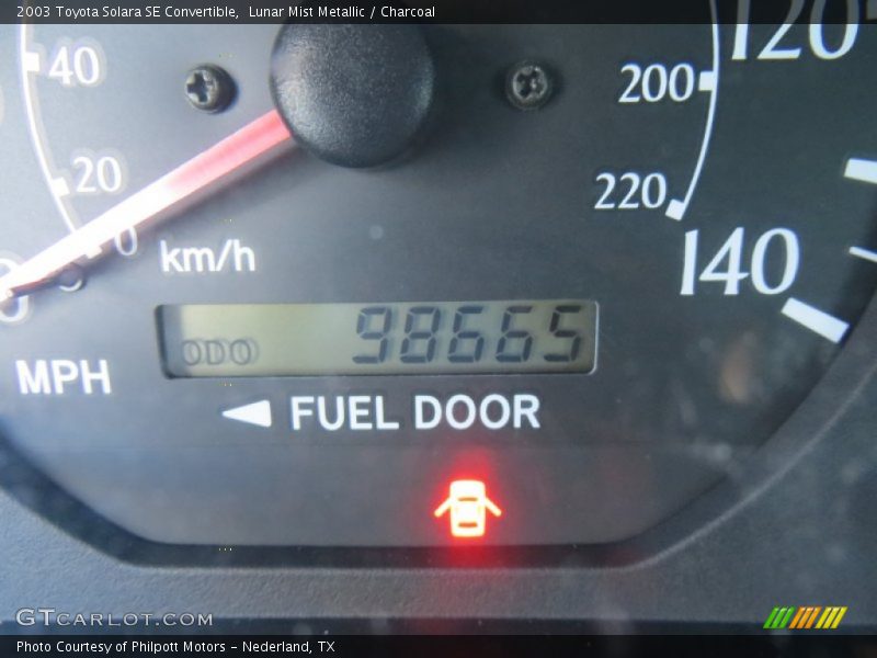 Lunar Mist Metallic / Charcoal 2003 Toyota Solara SE Convertible