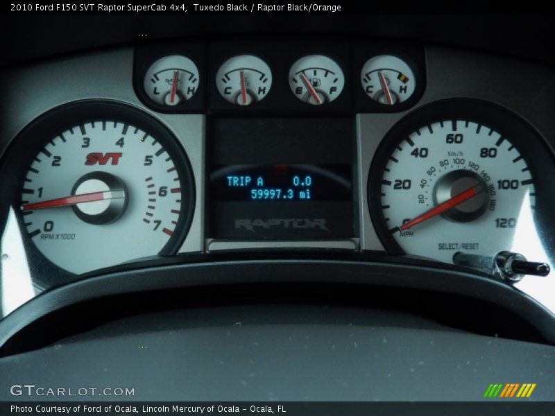 Tuxedo Black / Raptor Black/Orange 2010 Ford F150 SVT Raptor SuperCab 4x4