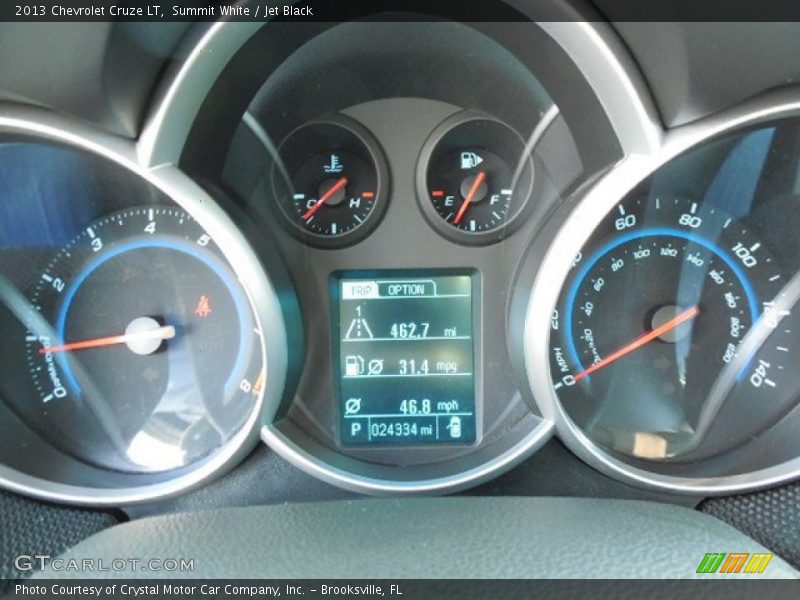 Summit White / Jet Black 2013 Chevrolet Cruze LT