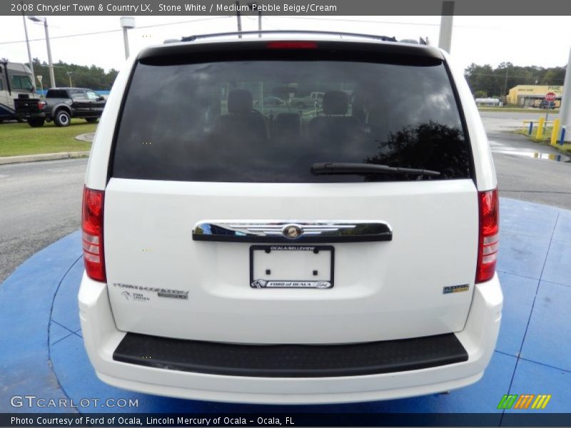 Stone White / Medium Pebble Beige/Cream 2008 Chrysler Town & Country LX