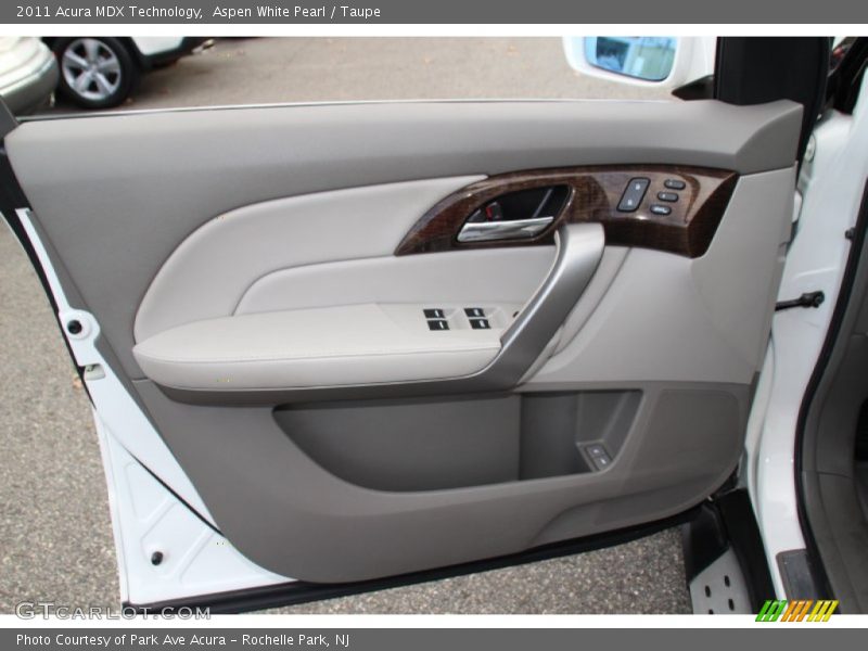 Aspen White Pearl / Taupe 2011 Acura MDX Technology