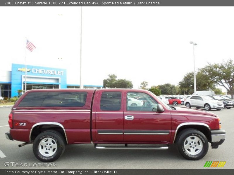 Sport Red Metallic / Dark Charcoal 2005 Chevrolet Silverado 1500 Z71 Extended Cab 4x4