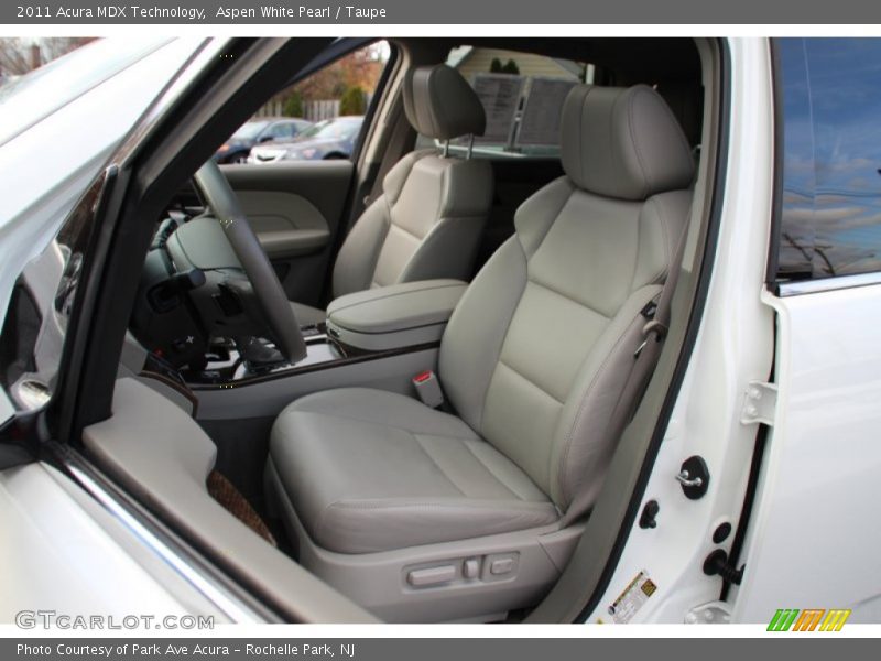 Aspen White Pearl / Taupe 2011 Acura MDX Technology
