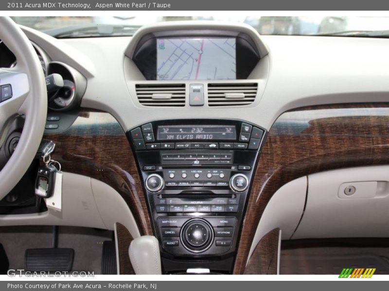Aspen White Pearl / Taupe 2011 Acura MDX Technology