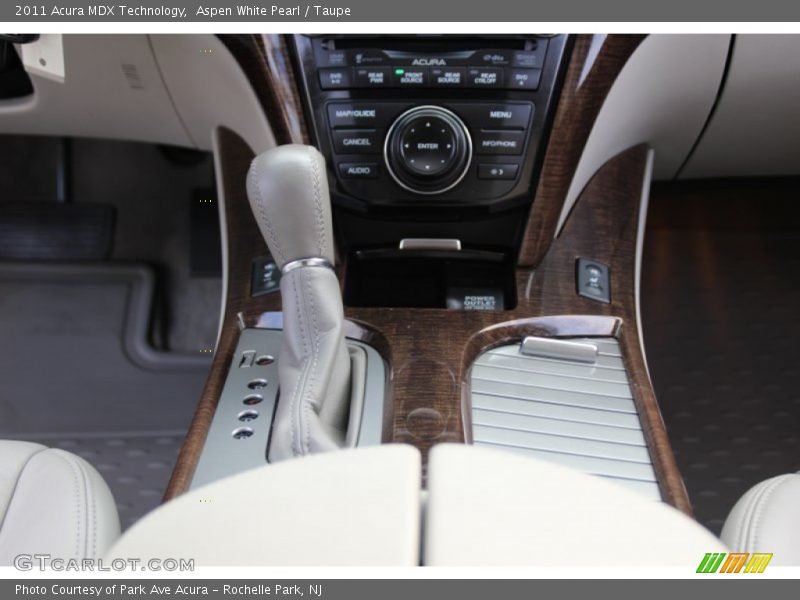 Aspen White Pearl / Taupe 2011 Acura MDX Technology