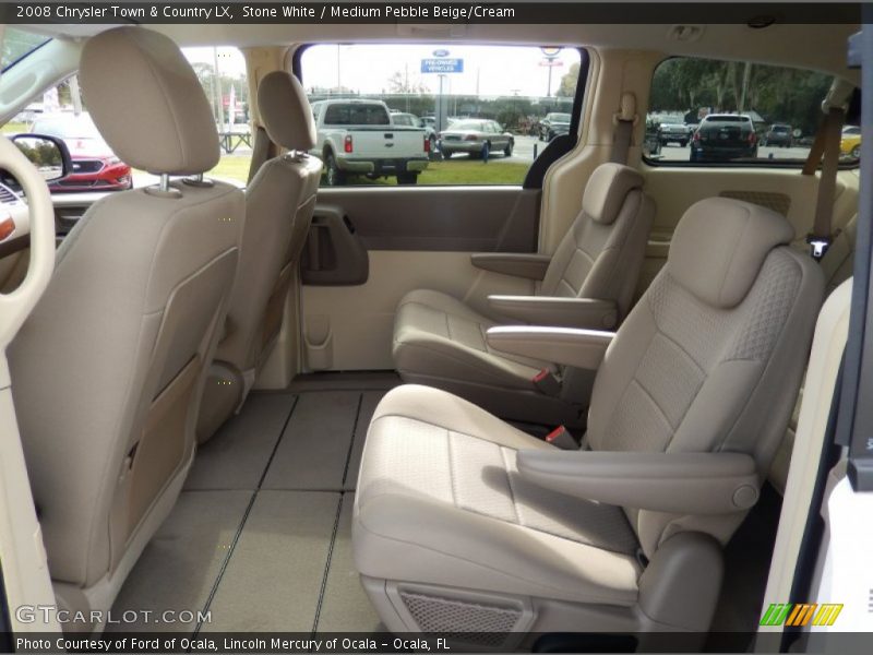 Stone White / Medium Pebble Beige/Cream 2008 Chrysler Town & Country LX