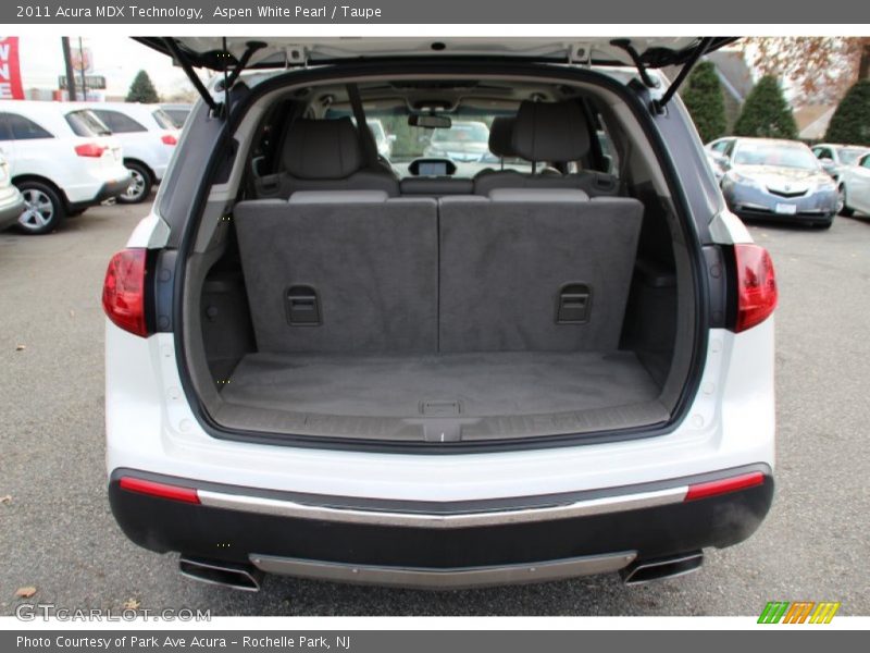 Aspen White Pearl / Taupe 2011 Acura MDX Technology