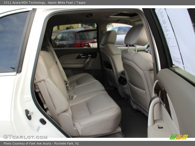Aspen White Pearl / Taupe 2011 Acura MDX Technology