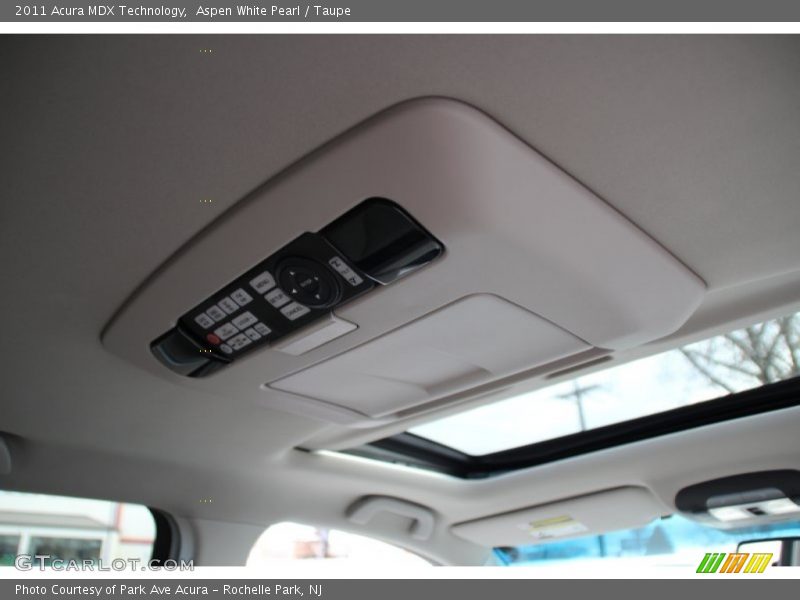 Aspen White Pearl / Taupe 2011 Acura MDX Technology