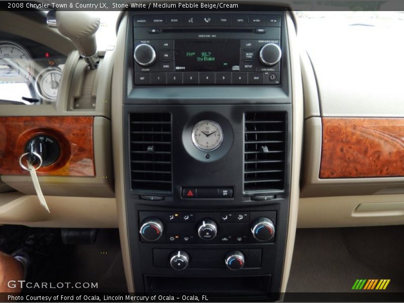 Stone White / Medium Pebble Beige/Cream 2008 Chrysler Town & Country LX