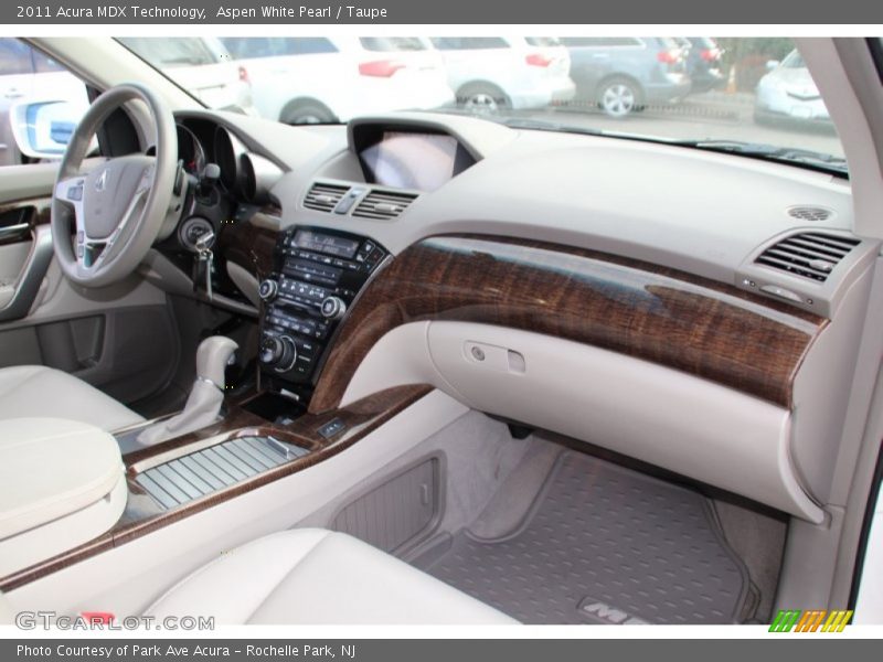 Aspen White Pearl / Taupe 2011 Acura MDX Technology