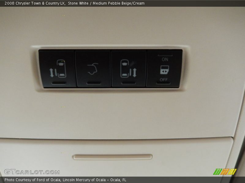 Stone White / Medium Pebble Beige/Cream 2008 Chrysler Town & Country LX