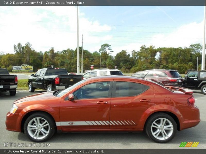 Copperhead Pearl / Black 2012 Dodge Avenger SXT