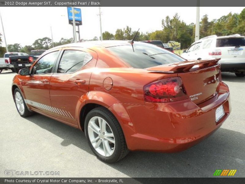 Copperhead Pearl / Black 2012 Dodge Avenger SXT