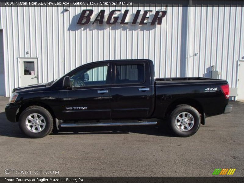 Galaxy Black / Graphite/Titanium 2006 Nissan Titan XE Crew Cab 4x4