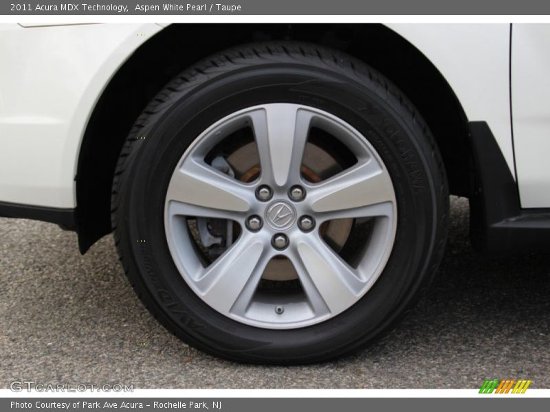 Aspen White Pearl / Taupe 2011 Acura MDX Technology